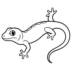 Fototapeta premium Lively Lizard: Vector Illustration