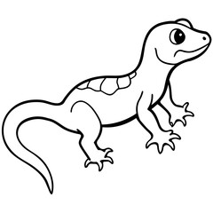 Obraz na płótnie Canvas Lively Lizard: Vector Illustration