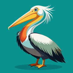 Majestic Pelican: A Vector Illustration