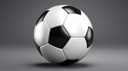 Naklejka premium Soccer ball icon 3d
