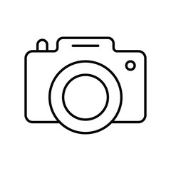 camera icon with white background vector stock illustration
