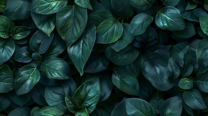 Fototapeta premium Green Leaves Background
