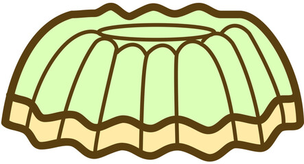 milk pudding jiggle jelly dessert