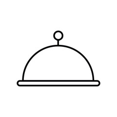 Obraz premium food tray icon with white background vector stock illustration