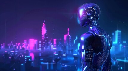 Artificial intelligence robot maintain a smart city