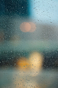 rain drops on a glass