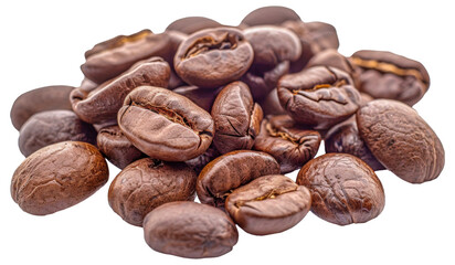 A pile of coffee beans - stock png.