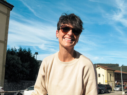 portrait of a smiling woman