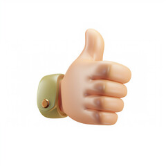 Cartoon Hand Giving a Thumbs Up And Down