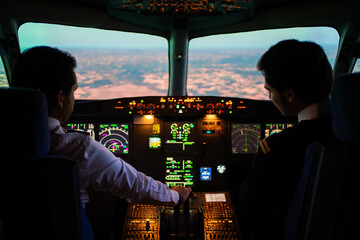Aircraft Cabin, Flight Academy Simulator.
