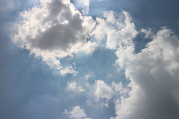 white clouds on the blue sky perfect for the background