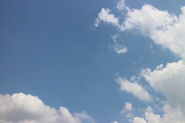 white clouds on the blue sky perfect for the background