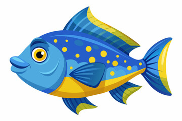 sea-fish--in-profile--side-view--the-head vector illustration 