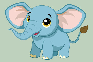 baby-elephant--big-eyes-vector-illustration 