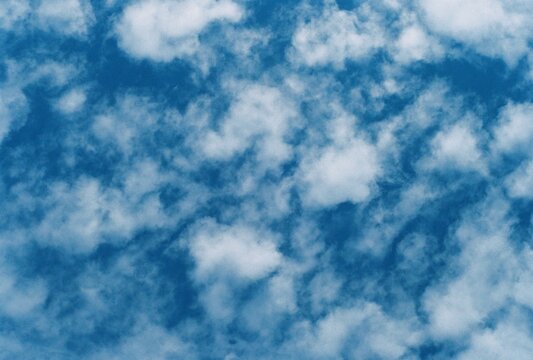 blue sky and the clouds