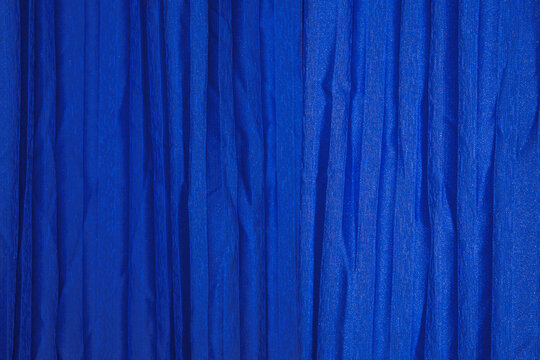 Royal deep blue curtain with flashlight