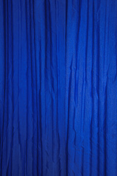 Royal deep blue curtain with flashlight