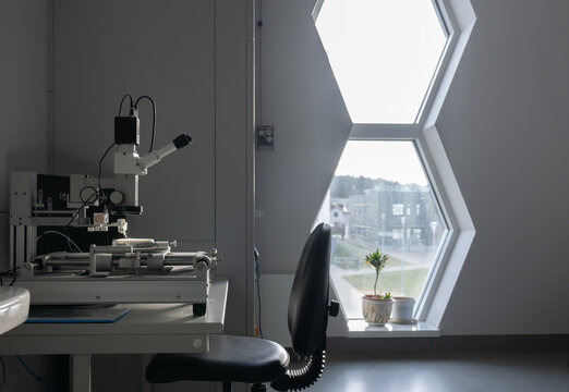 Empty Technology Laboratory Workspace