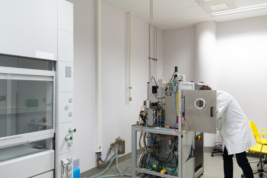 Anonymous Scientist Working At Electrochemistry Lab