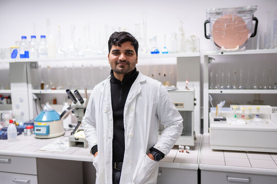 Portrait Of Scientist In The Lab 