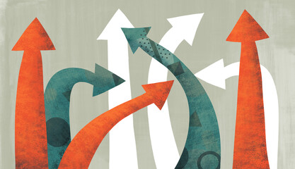 Background with Business concept of growth using Ai