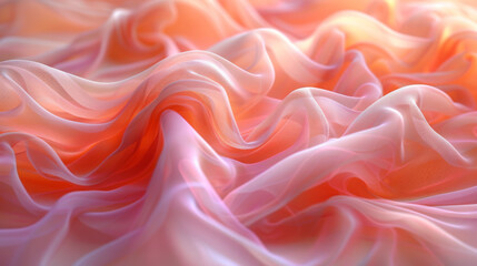 Obraz premium Light pale coral abstract elegant luxury background. Peach pink shade. Color gradient. Blurred lines, stripes. Drapery. Template. Empty. Mother's day. Baby, child Birthday, Valentine. Vintage.