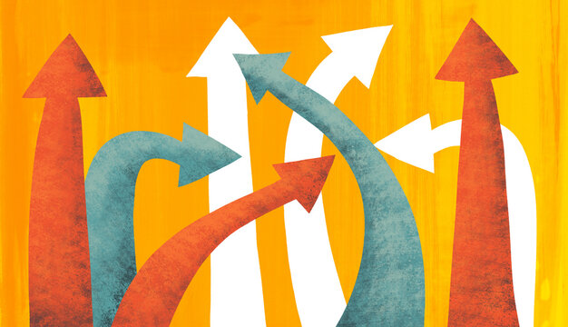 Background with Business concept of growth 