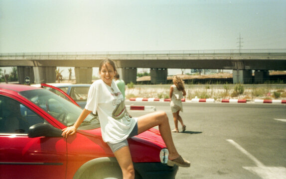 teen girl traveling