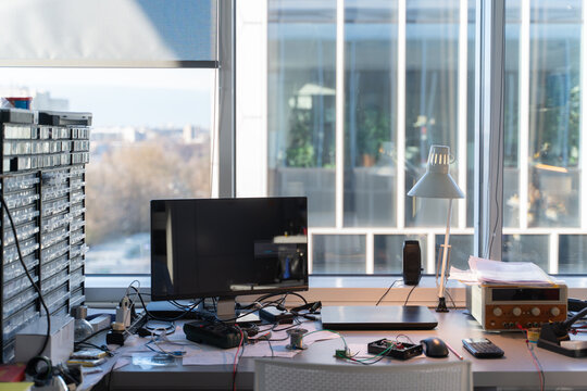 Desk At Nanostructured Materials And Sensors Laboratory