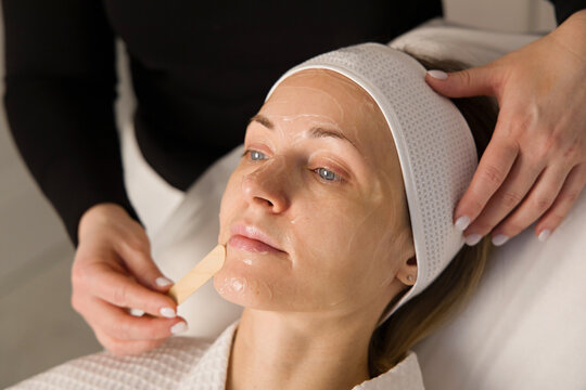 Woman in a aesthetic medical clinic 