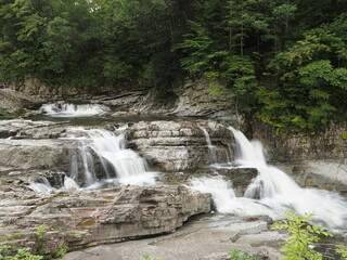Sandan Falls in Ashibetsu, Hokkaido