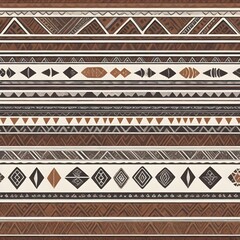 Seamless Papua geometrical pattern