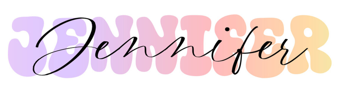 Jennifer Planner Name, Sticker, label, nametag & identify