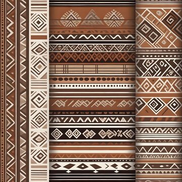 Seamless Papua geometrical pattern