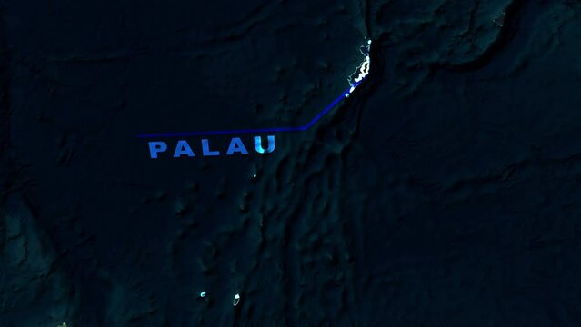 Palau World Map