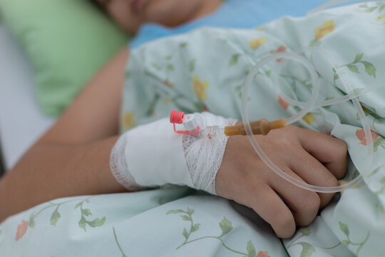 Boy Sleeping in Children Hospital