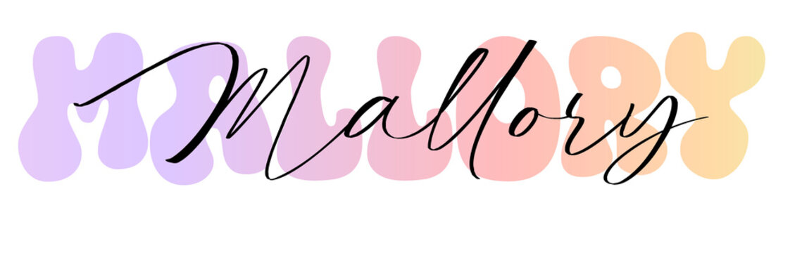 Mallory Planner Name, Sticker, label, nametag & identify
