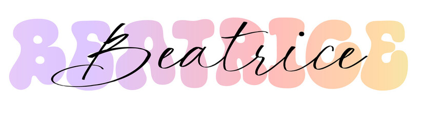 Beatrice Planner Name, Sticker, label, nametag & identify