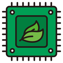 Green Technology  Icon Element For Design