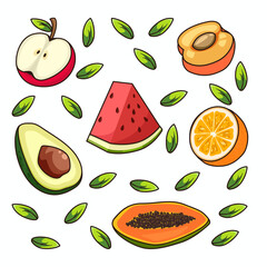 fruits vector illustration