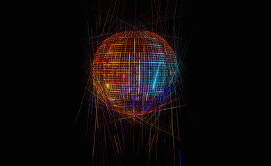Rotating light sphere