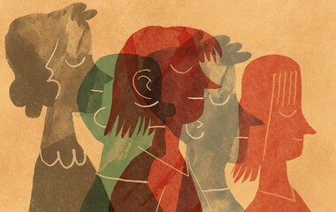 group of diverse multi raced people communicate with each other 