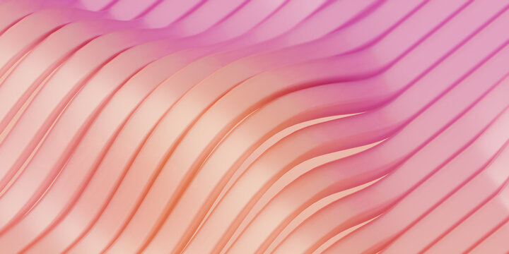 Abstract background of curved colored lines