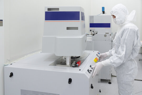 Scientist Working With Inductively Coupled Plasma Reactive Ion Etching