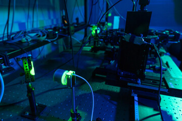 Close Up Of Equipment At Optoelectronics Department Laboratory