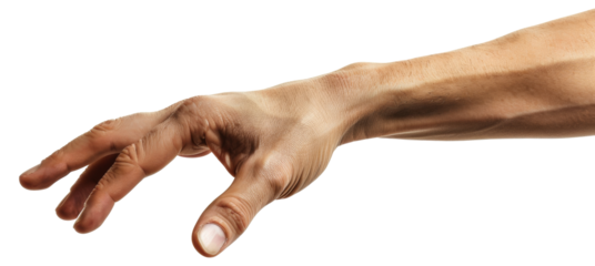 A hand reaching, cut out - stock png.