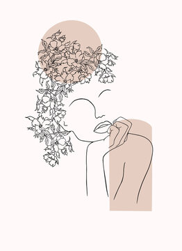 Woman in line