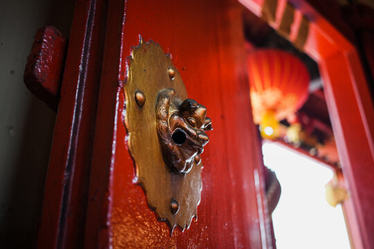 Chinese Temple Details - Door Handle