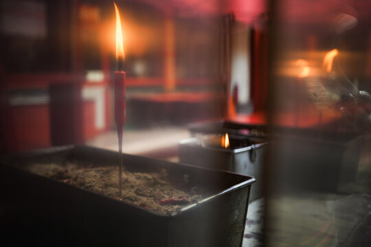 Chinese Temple Details - Candles