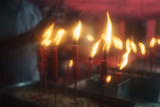 Chinese Temple Details - Candles